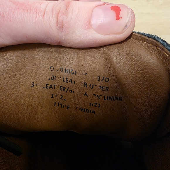 Polo Ralph Lauren Black Leather Lace Up Waterproof Oslo Low Ankle Boots Size 12D - Picture 8 of 8